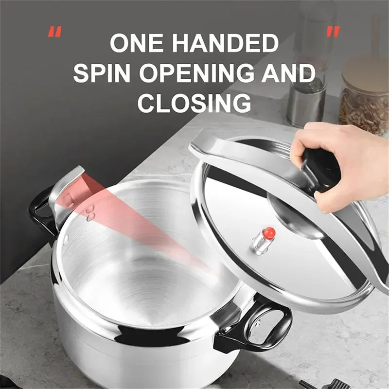 Autocuiseur professionnel 3L/4L/5L/7L en aluminium robuste, antidéflagrant, pour cuisinière à gaz.