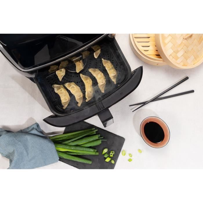 Olla multifunción Princess Airfryer Steam - Vaporera de aire caliente y vaporera sin aceite - Para 9 personas - Pantalla LCD