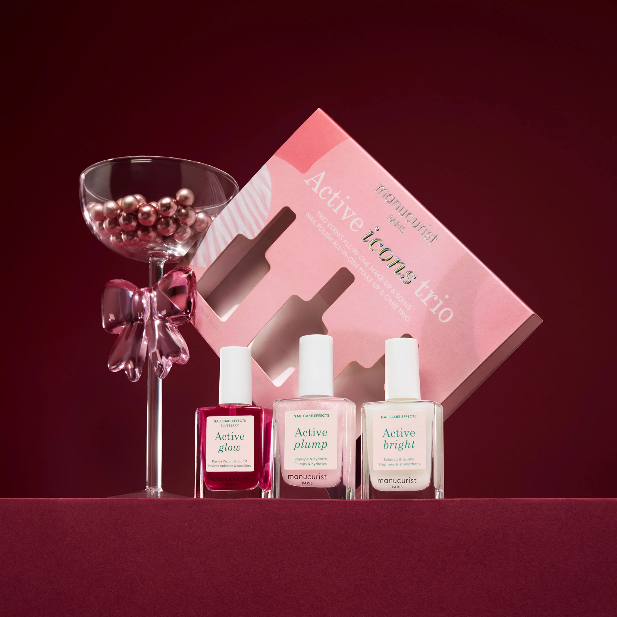 Trattamenti Unghie COFANETTO Active Icons Trio - Limited Edition Xmas 2025 - Cofanetto Make Up, Trattamento Unghie, Smalto