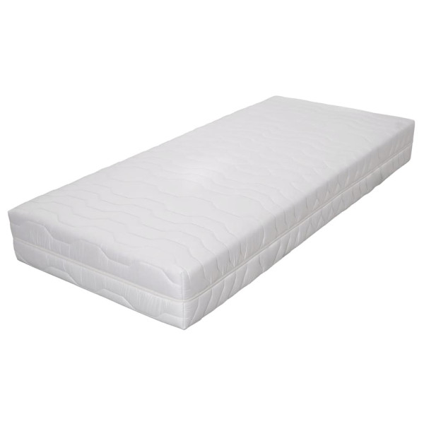 Materac Biały 90 x 200 cm Pianka vidaXL