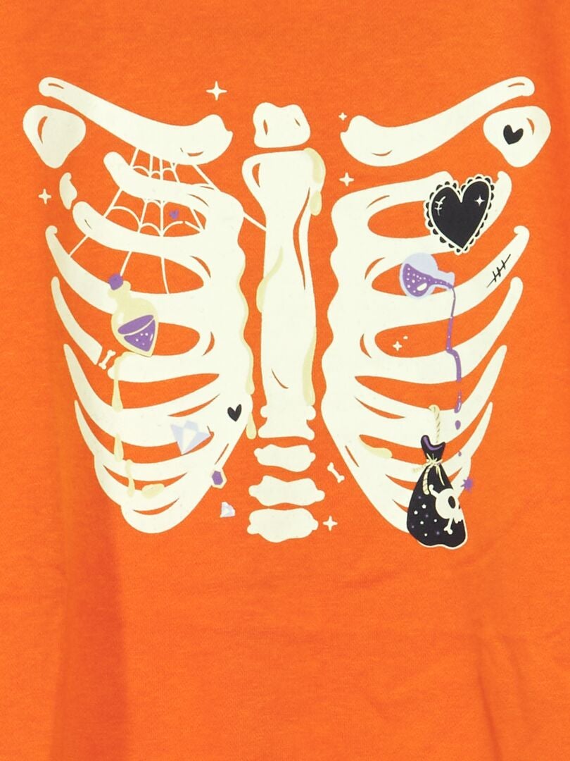 'Halloween' fleece sweatshirt - Oranje
