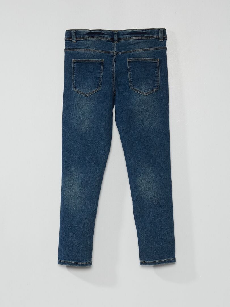 Milieuvriendelijke slim fit jeans - BLAUW