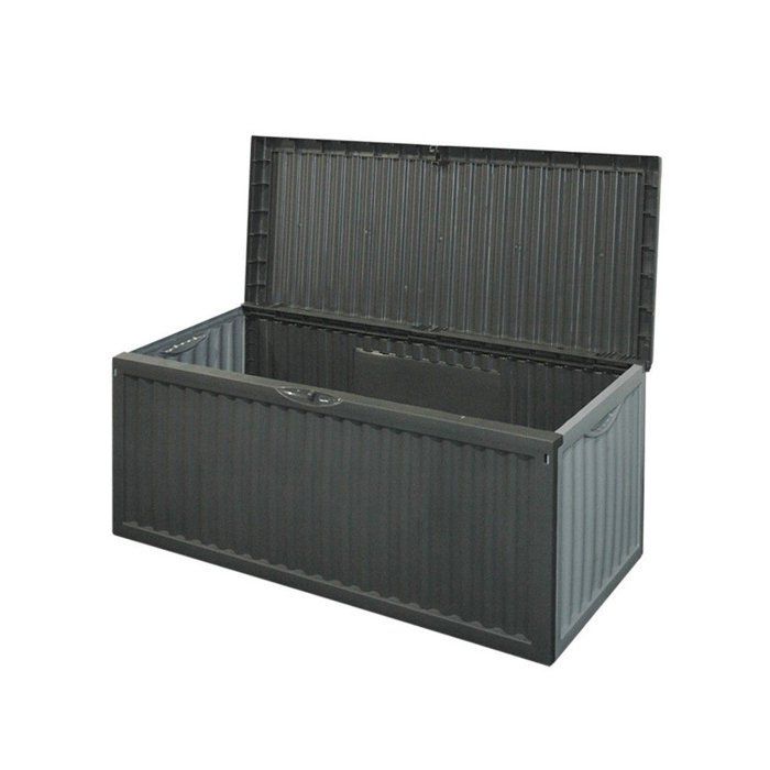 Coffre de rangement jardin 240 L en polypropylène, 120x52x54 cm, 2 poignées latérales - extérieur terrasse