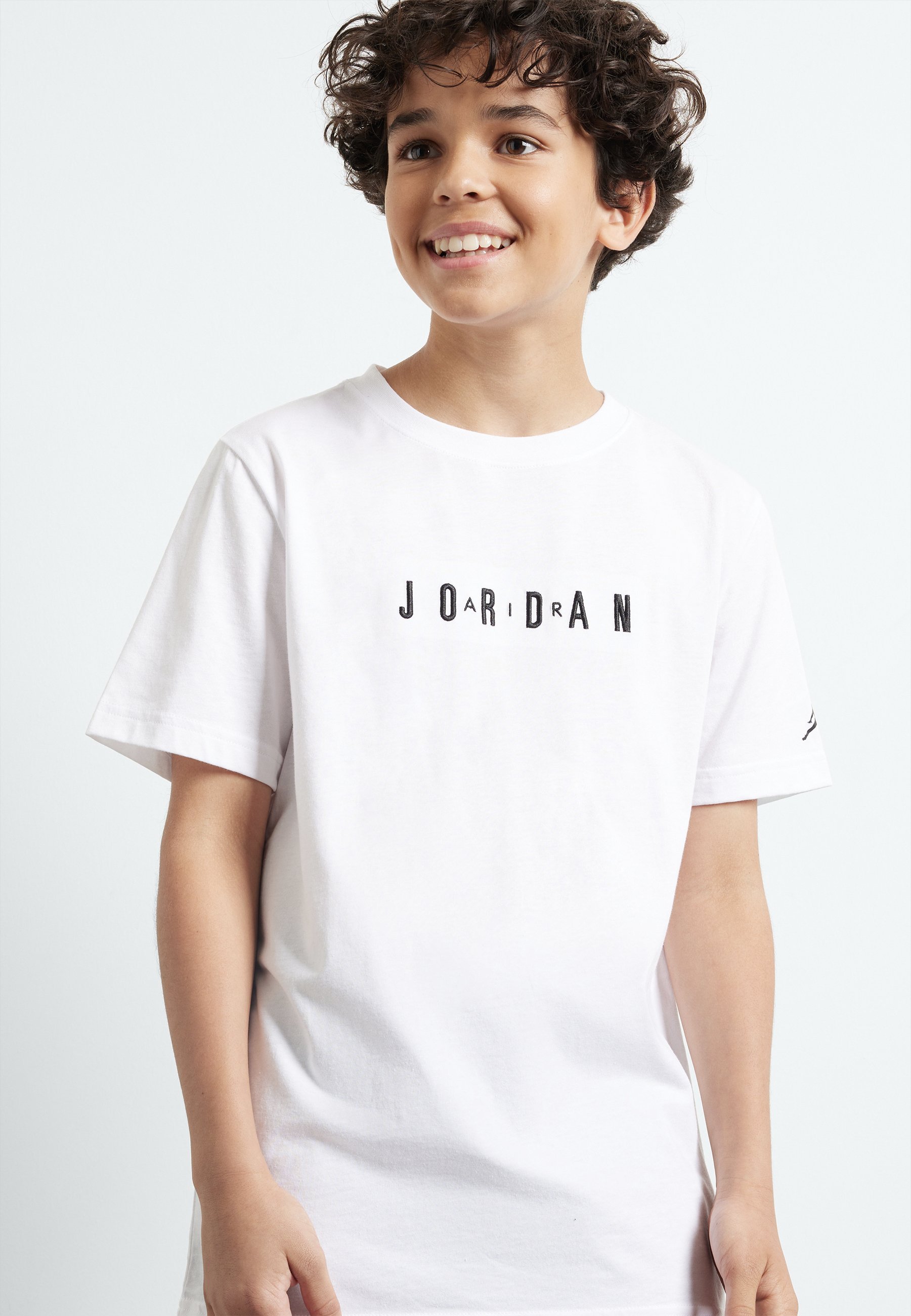 Jordan WORDMARK CREW UNISEX - Tričko s potlačou - biele