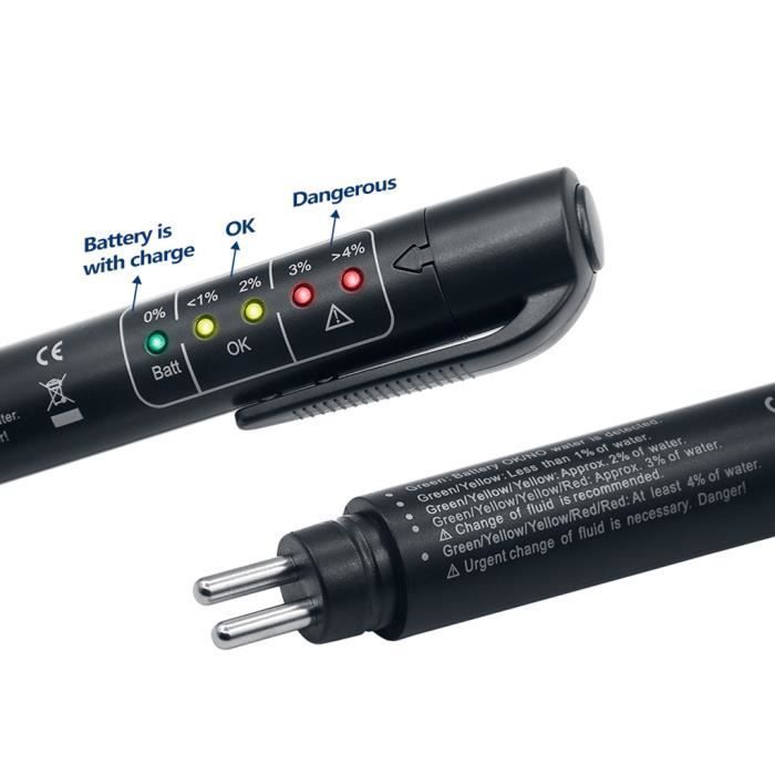 Stylo Universel de Qualité D'huile de Liquide de Frein de Véhicule de Voiture 5 Outil de Stylo D'essai de LED