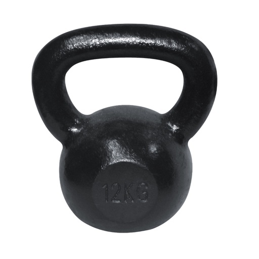  Zwarte Kettlebell Fitness Deluxe Crossfit 12 kg