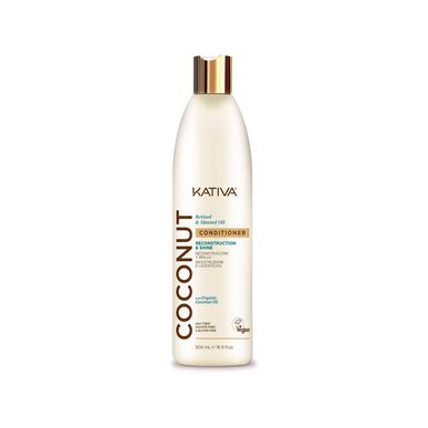 Kativa Coconut Reconstruction & Shine Conditioner, utredende og rekonstruerende balsam, 500 ml