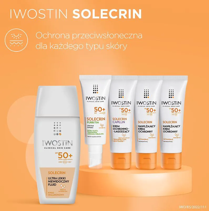 Iwostin Solecrin Ultra Lekki fluid do twarzy SPF50+
