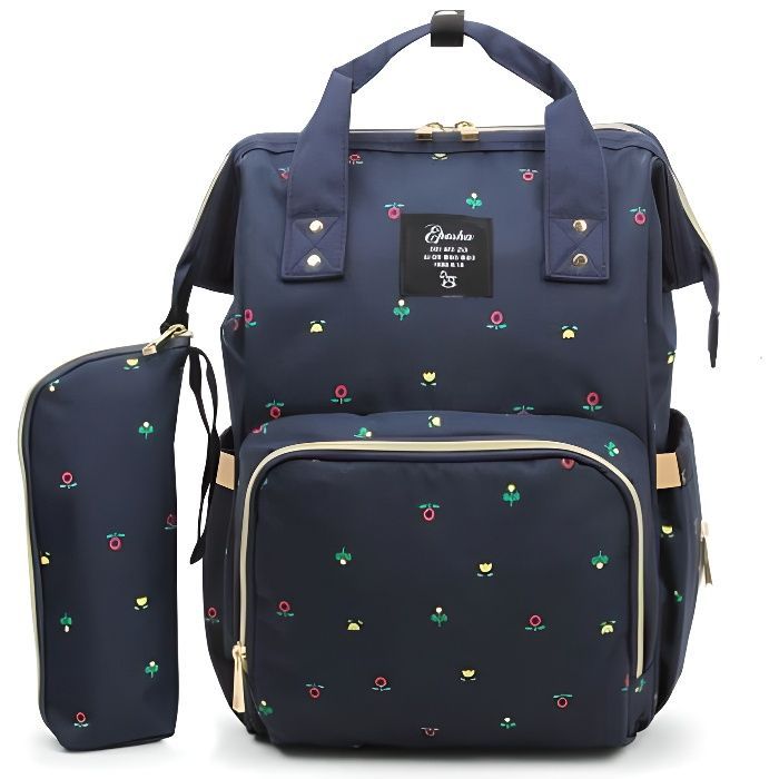 Bolsa cambiador impermeable Oxford para bebé - Marca - Azul - Capacidad de 55 litros