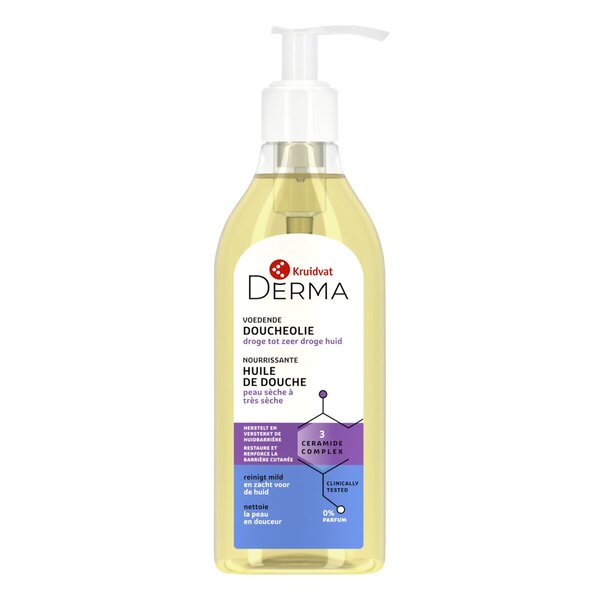 Sprchový olej Kruidvat Derma<br>250ml - Citlivá pleť
