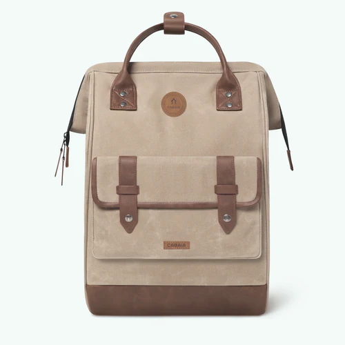 Cabaia Adventurer Stor Rygsæk med Beige Flap