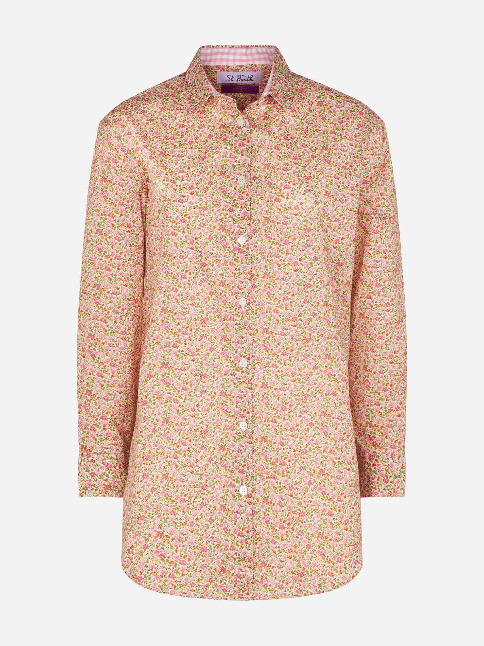 Brigitte katoenen shirt met Liberty bloemenprint | SPECIALE EDITIE