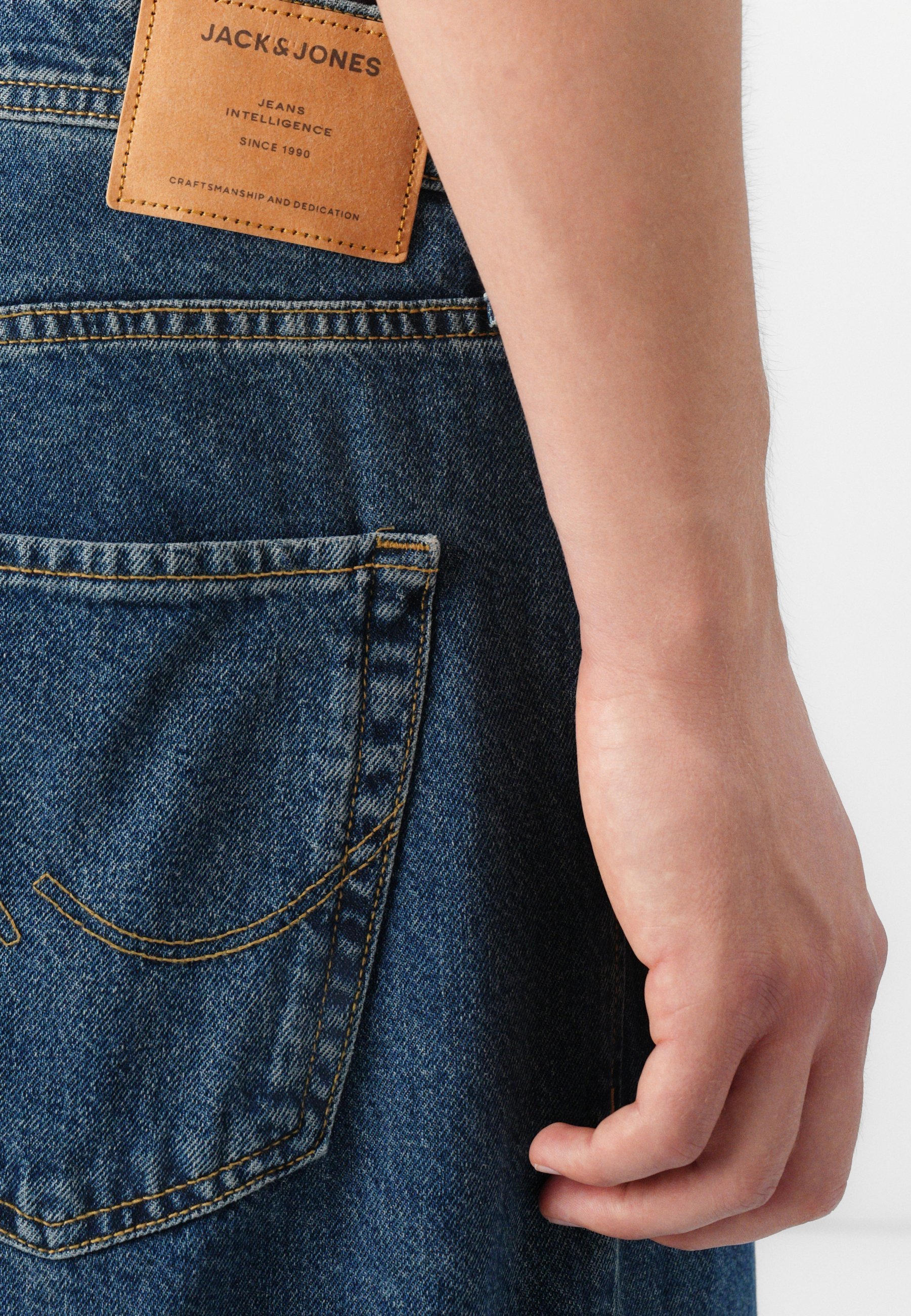 Jack & Jones JJIALEX JJORIGINAL - Jeans larghi - denim blu