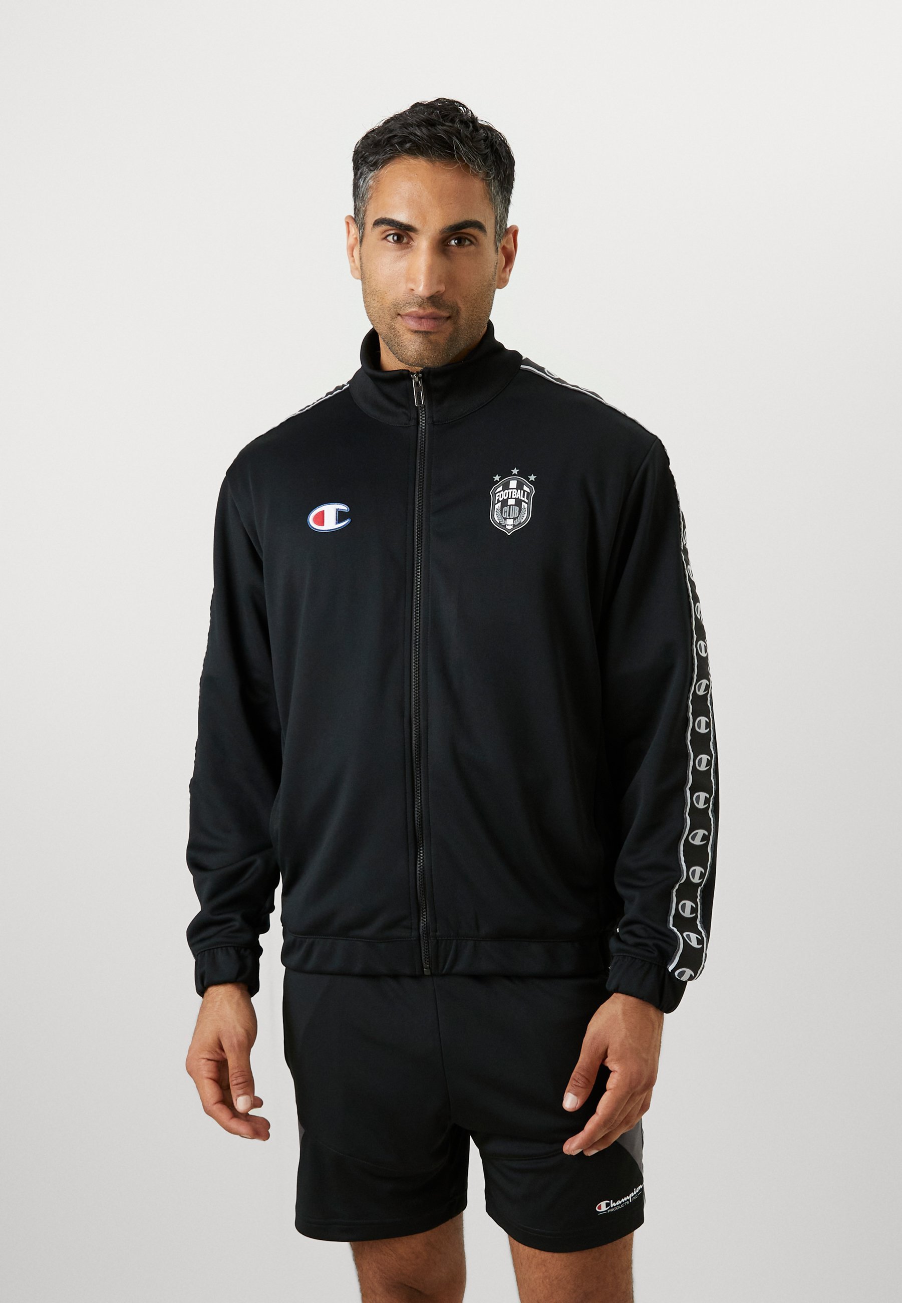 Veste d'entraînement Champion SPORTS HERITAGE FULL ZIP TRACK - noire