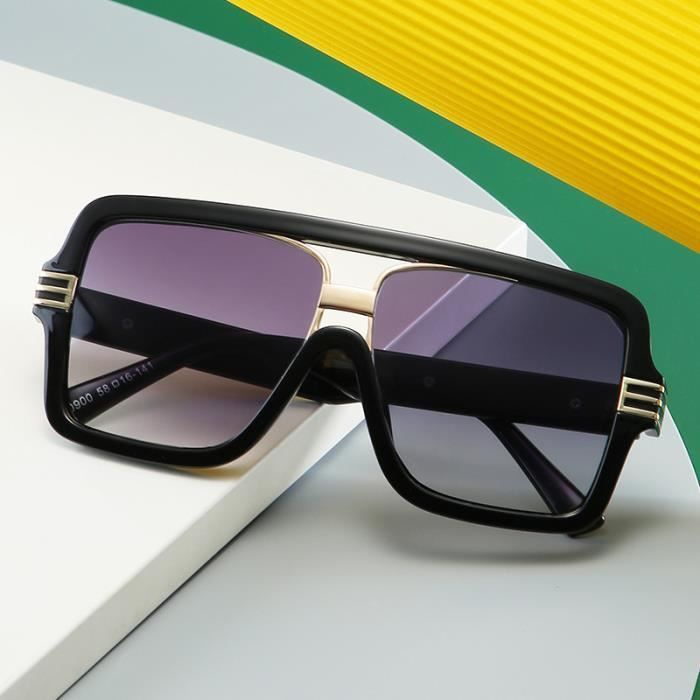 Occhiali da sole retrò da donna SHARPHY, montatura grande, alla moda, neri, eleganti, ideali per guida, viaggi, shopping, alpinismo e sport, con protezione UV.