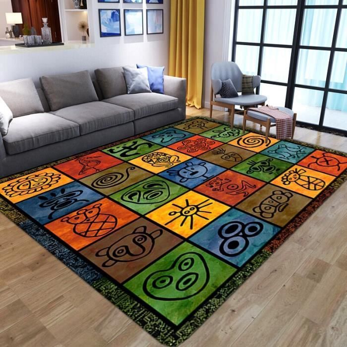 Alfombra antideslizante para niños - HVn-7957 - Diseño de dibujos animados - Suave - Impresión 3D