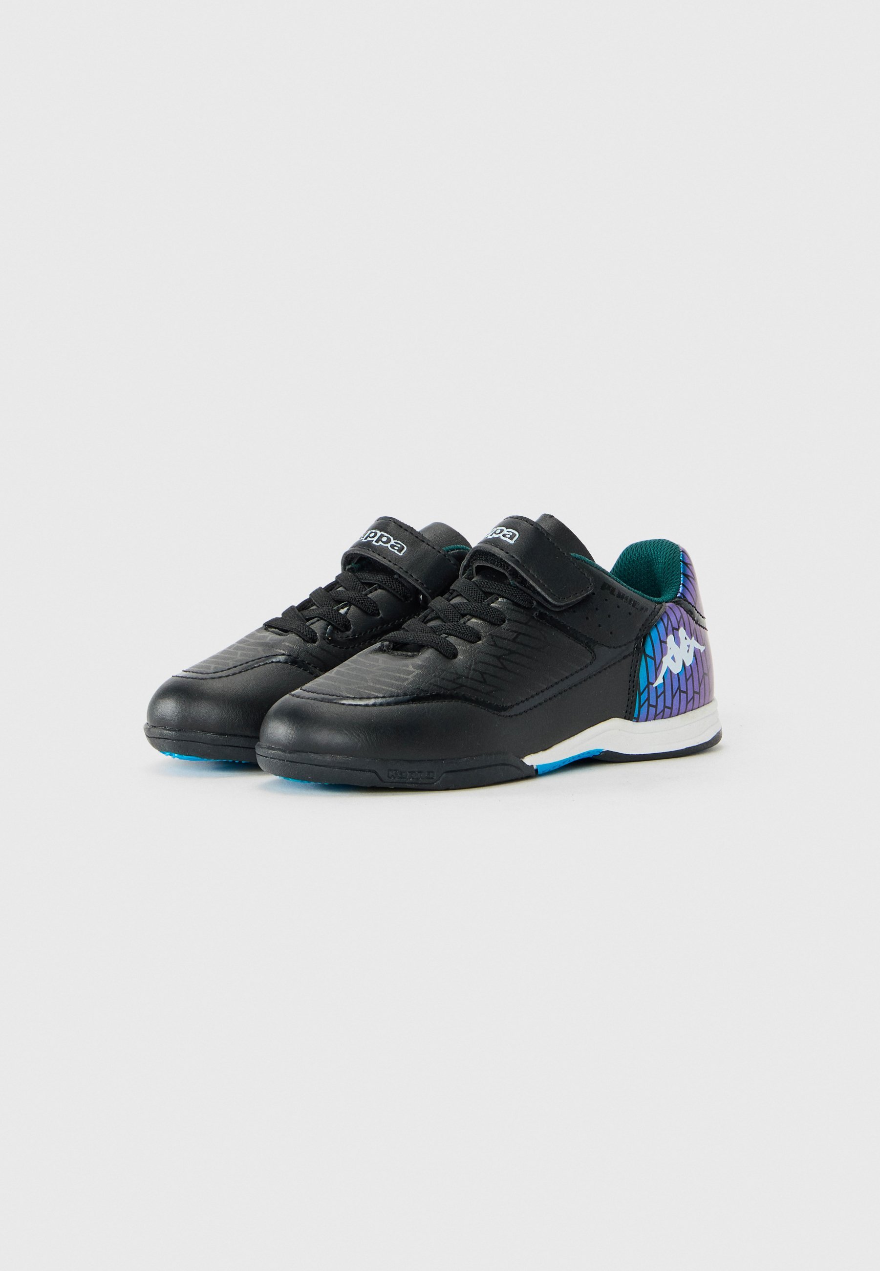 Kappa KOMBAT PLAYER UNISEXE - Chaussures de football en salle - noir/bleu brillant