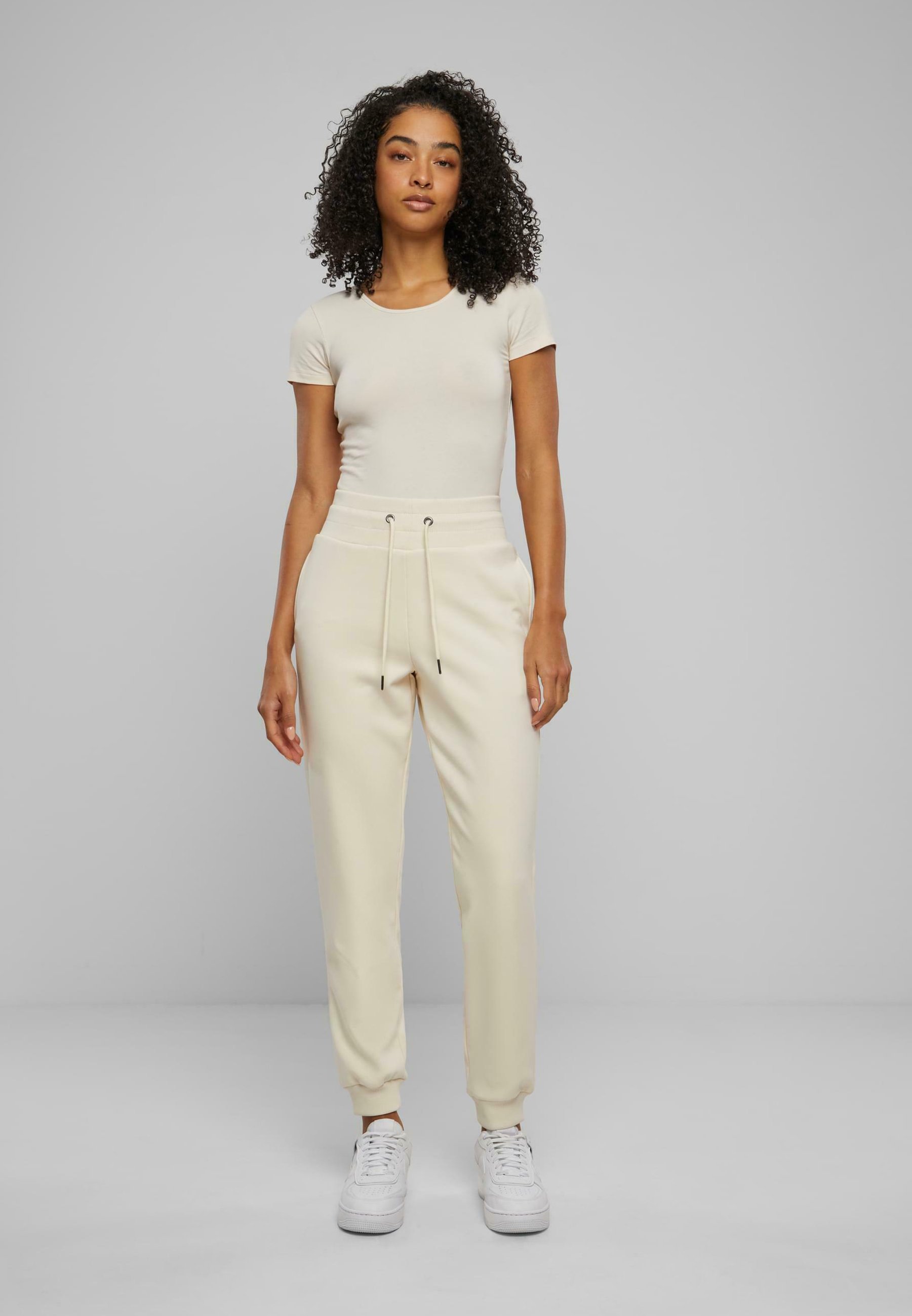 Urban Classics Basic T-shirt - wit zand