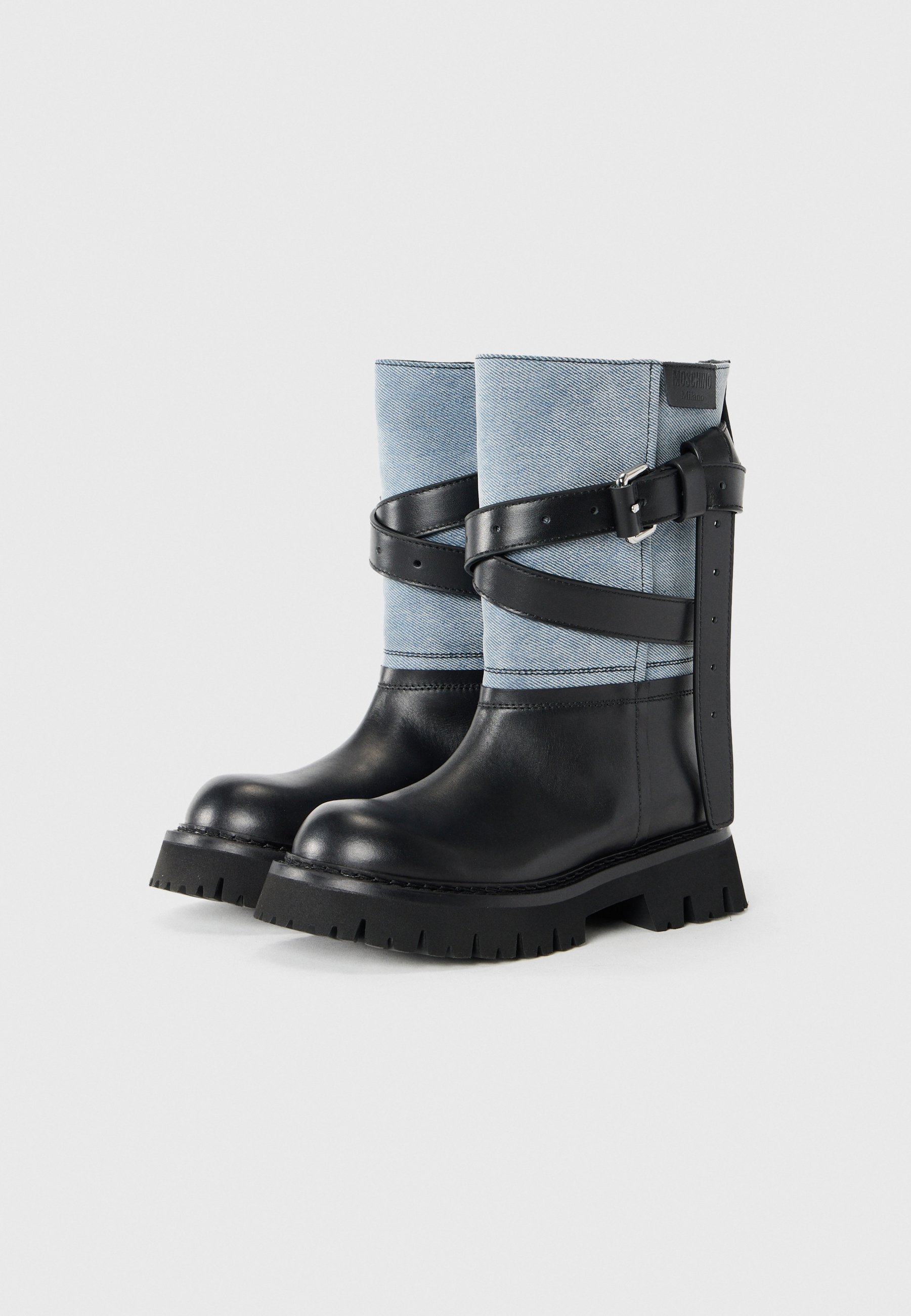 Botas MOSCHINO - azul claro/preto