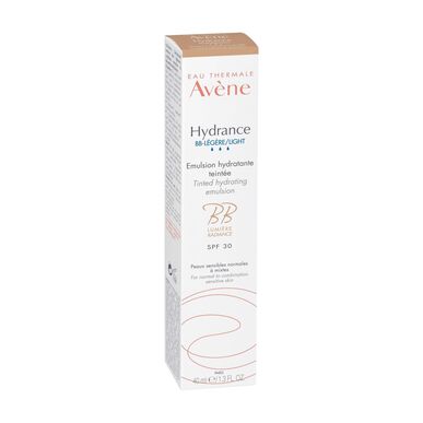 „Avène Hydrance BB“ šviesiai atspalvio drėkinamoji emulsija mišriai odai SPF30 40 ml