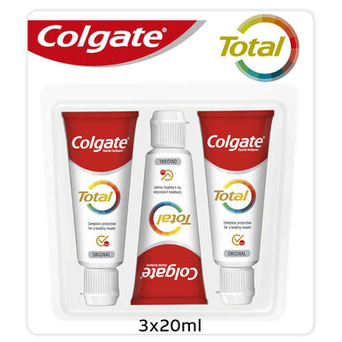 Colgate Total Pack -matkahammastahna 3 x 20 ml