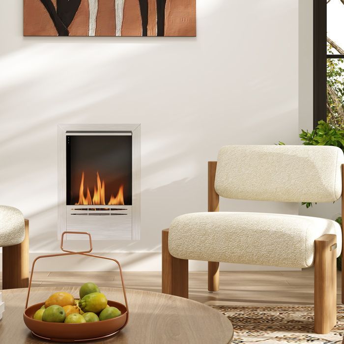 Chimenea de etanol - HOMCOM - acero inoxidable - capacidad de 0,9 litros - hasta 3,3 horas