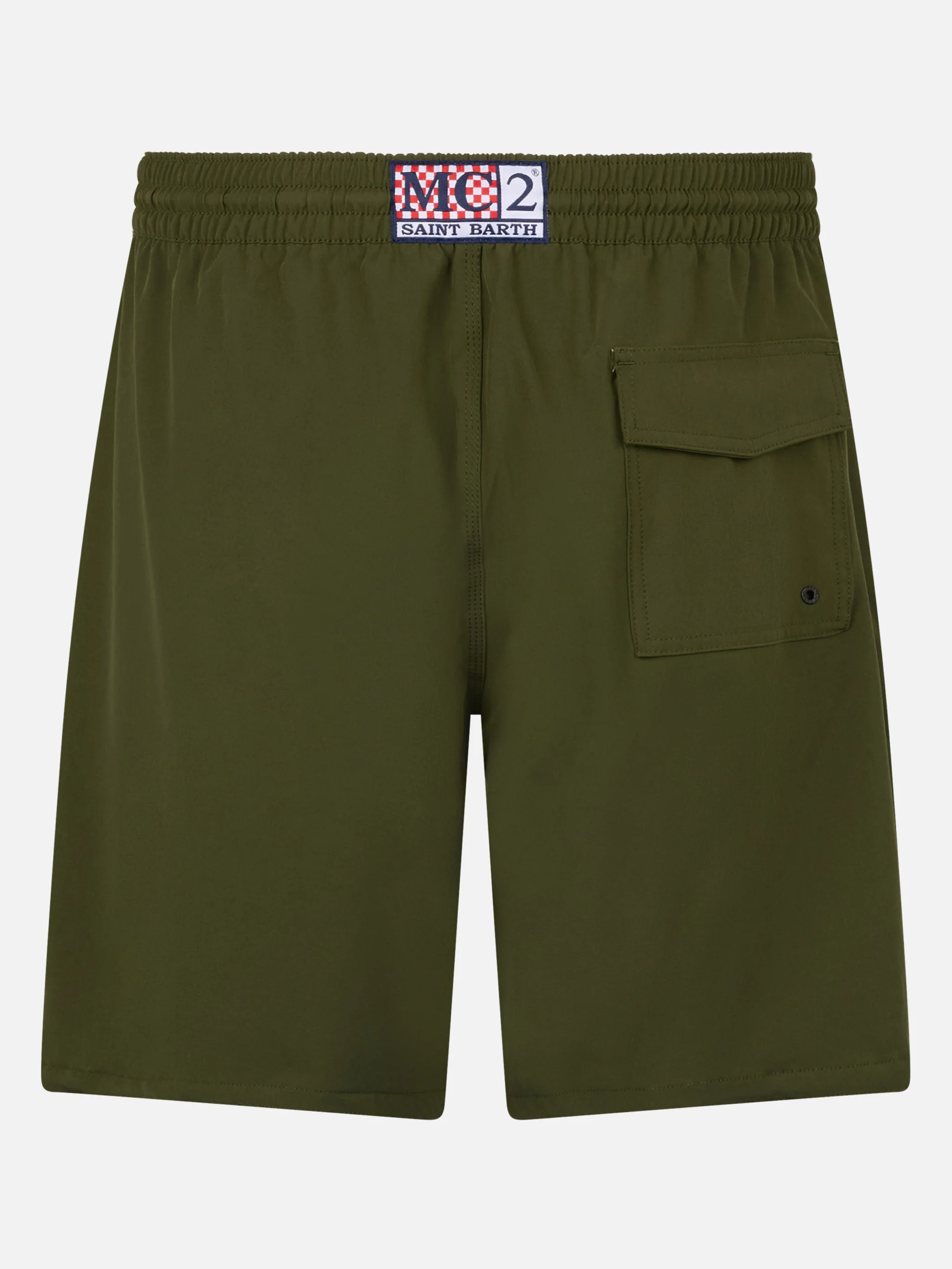 Costume lungo elasticizzato Comfort Surf verde militare