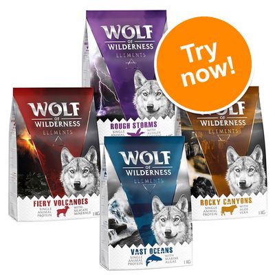 Wolf der Wildnis „Elemente“ Gemischtes Probepaket