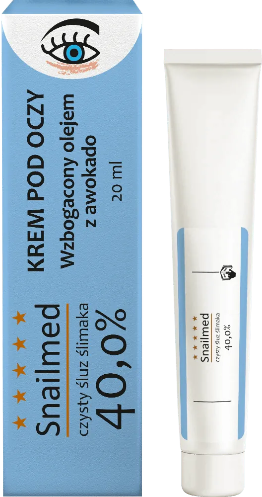 Snailmed Krem pod oczy ze śluzem ślimaka i olejkiem awokado, 20 ml