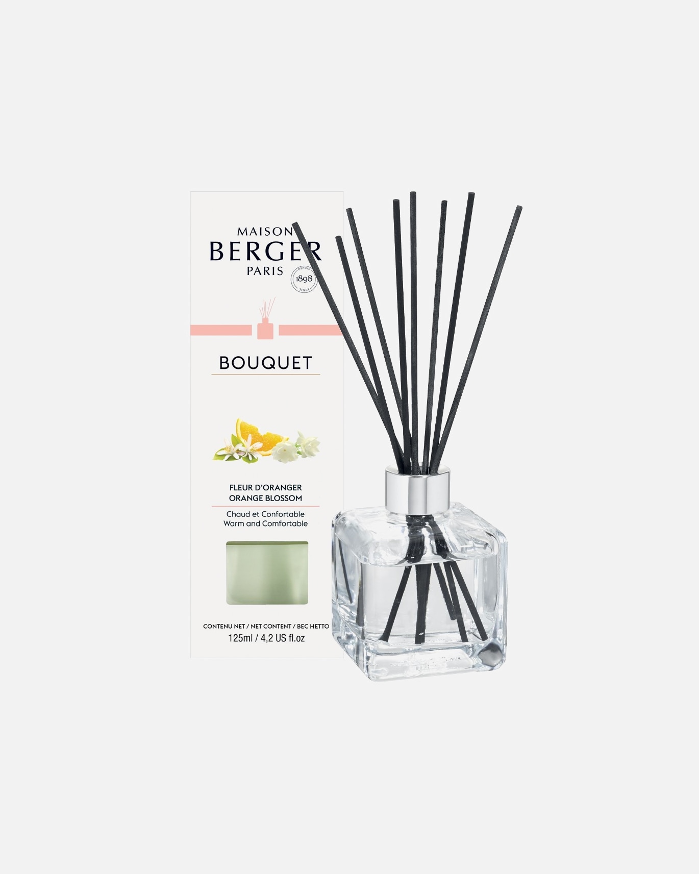 Maison Berger BOUQUET GLACON TRANSPARENT PRE-REMPLI FLEUR D'ORANGER