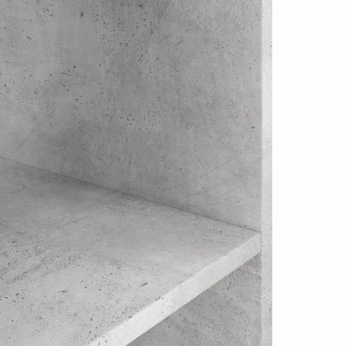 vidaXL Support pour aquarium gris béton 100x40x60 cm bois d'ingénierie 833587