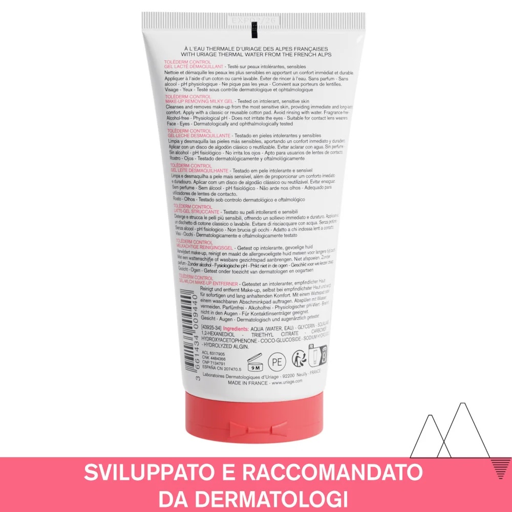 URIAGE Uriage Tolederm Control Gel Demaquillant make-up remover 150 ml