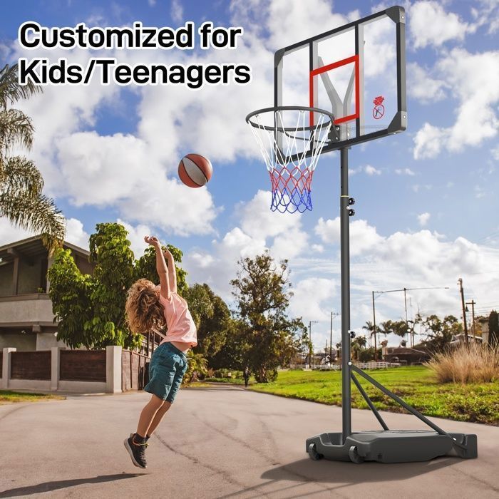 Basketball Hoop - NECHE - Adjustable Height 147-260CM - Indoor/Outdoor Use - Unisex