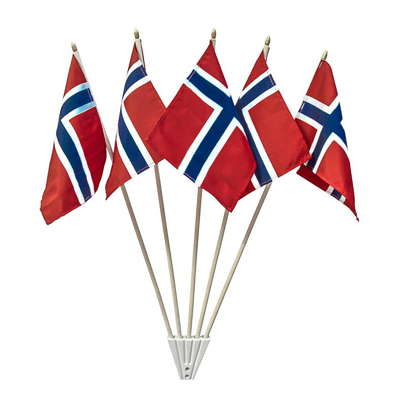 Porte-drapeaux Giform avec 5 drapeaux