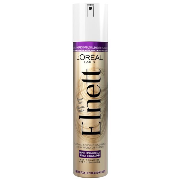 L'Oréal Paris Elnett Respect lak za lase z močno fiksacijo za poškodovane lase 200 ml