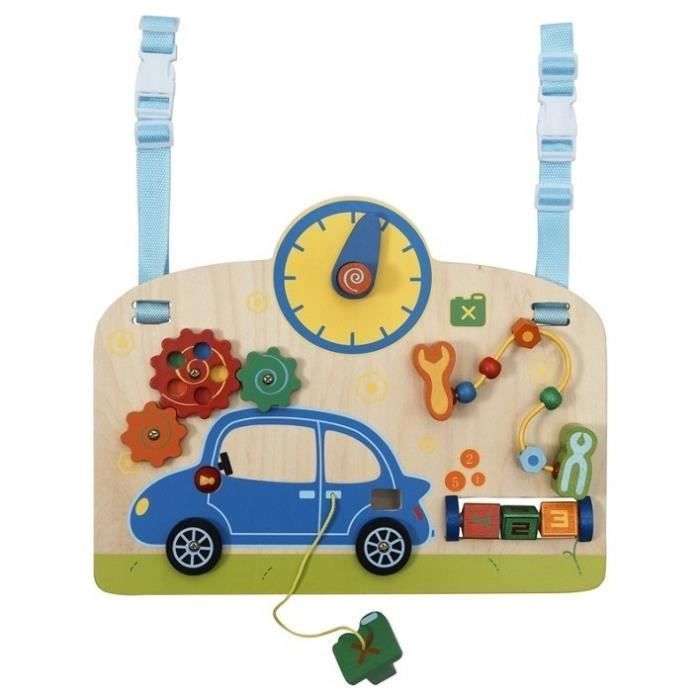 Baby Activity Table by Au Garage - Brand - Model - 5 developmental activities - Straps - Width 40 cm