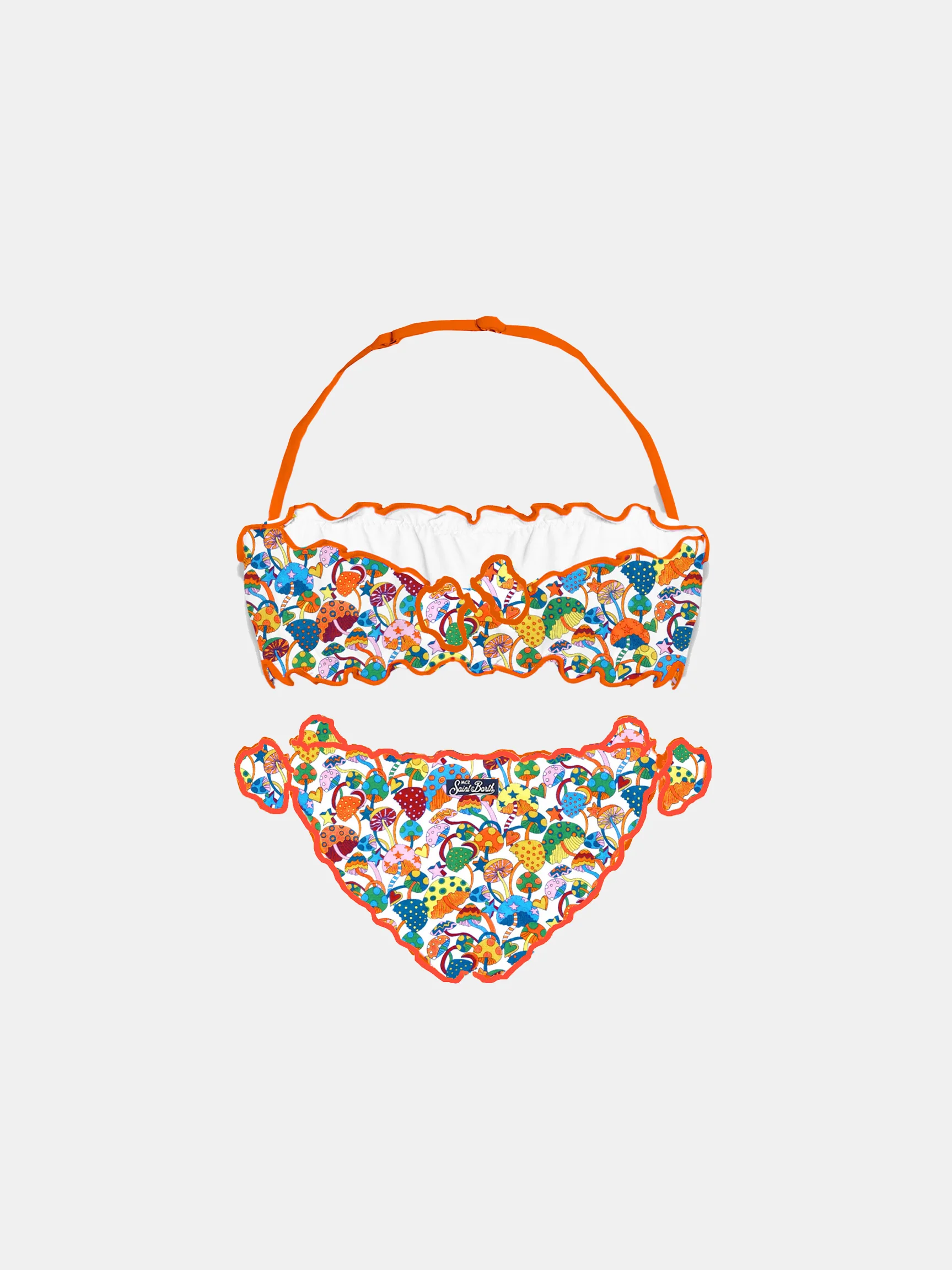 Bikini a fascia da bambina con stampa Liberty | EDIZIONE SPECIALE LIBE