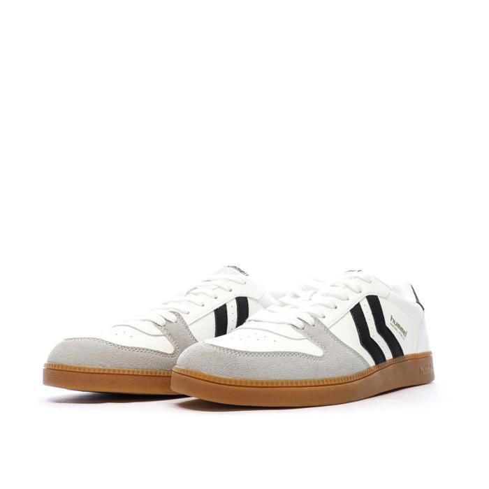 Hummel Perfekt CL witte zaalhandbalschoenen - bovenwerk van microvezel, zool van TPR