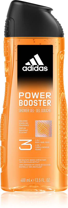 Gel de Banho Energizante Adidas Power Booster 3 em 1