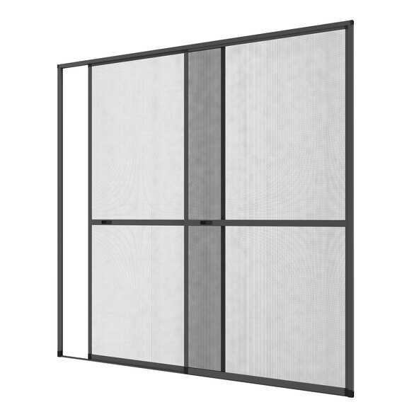 Plasă insecte ușă glisantă dublă din aluminiu Comfort 240x240 cm, antracit