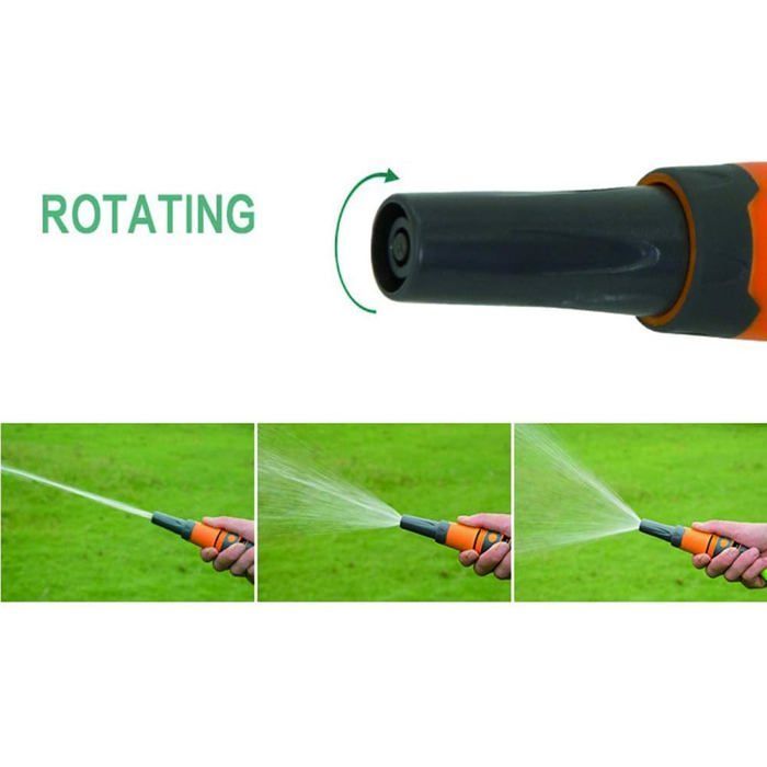 Kit Pistolets d'arrosage Lance Nettoyage Jardin Nécessaire Comprend Raccords pour Extension 1 Lance d'Arrosage,1 Raccord d'arrosage