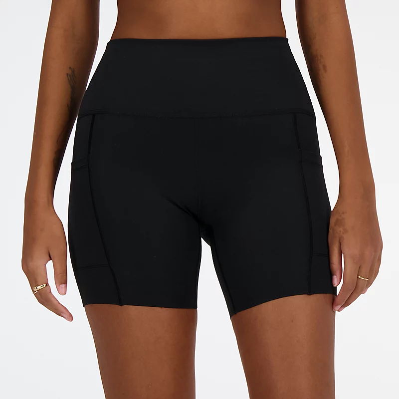 Dames NB Sleek Pocket High Rise Short 6
