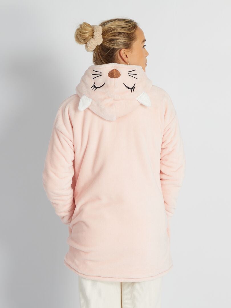 Sudadera de punto afelpado - ROSA