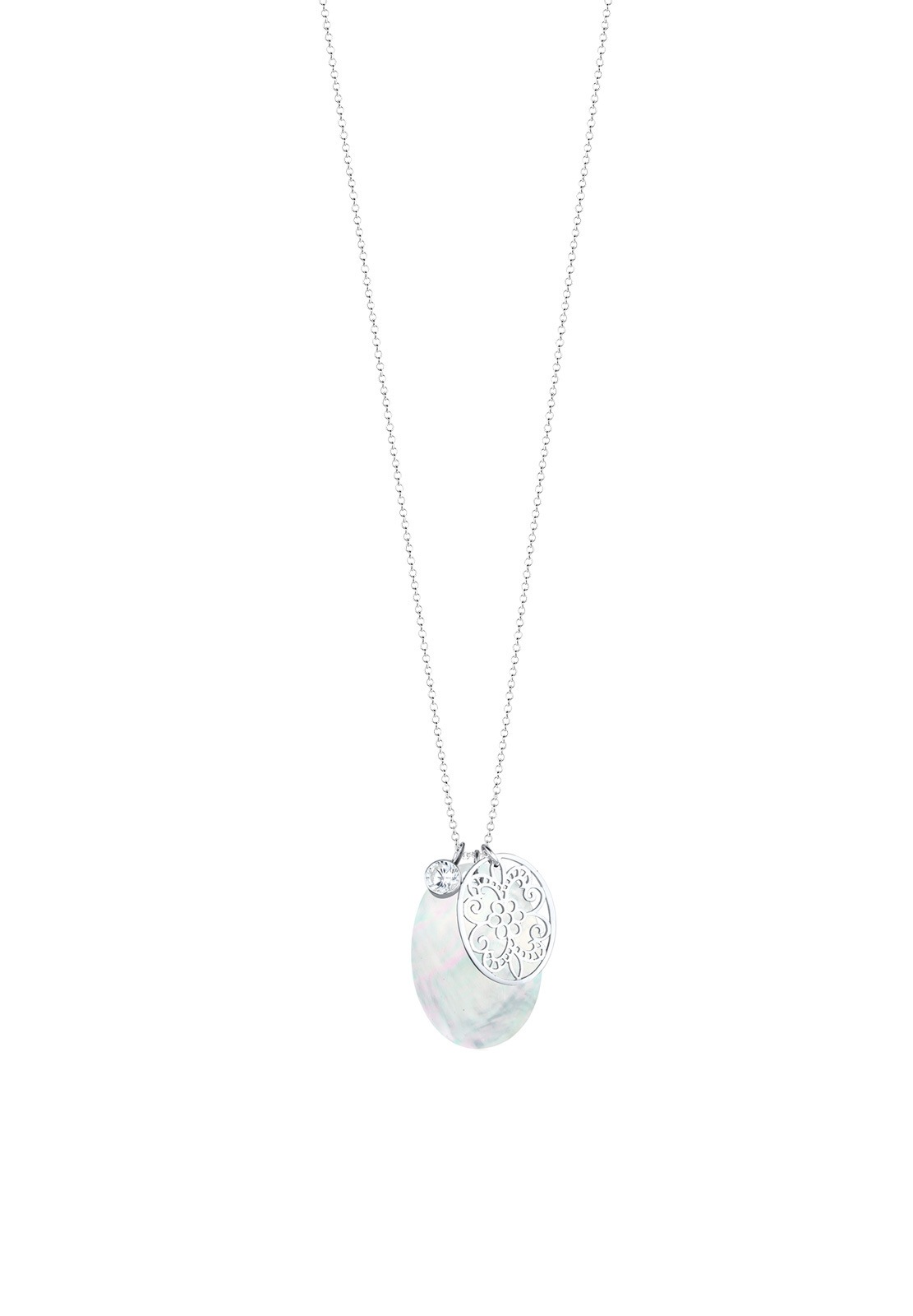Elli Femme Ornement Nacre avec Zirconia - (925/1000) Argent