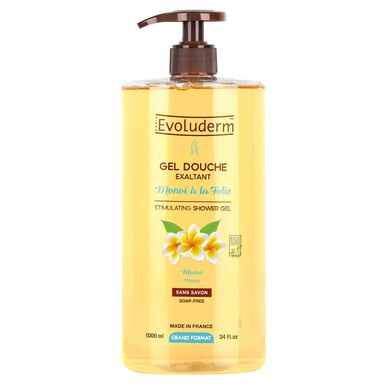 Evoluderm Monoi à la Folie suihkugeeli 1000 ml 1000 ml