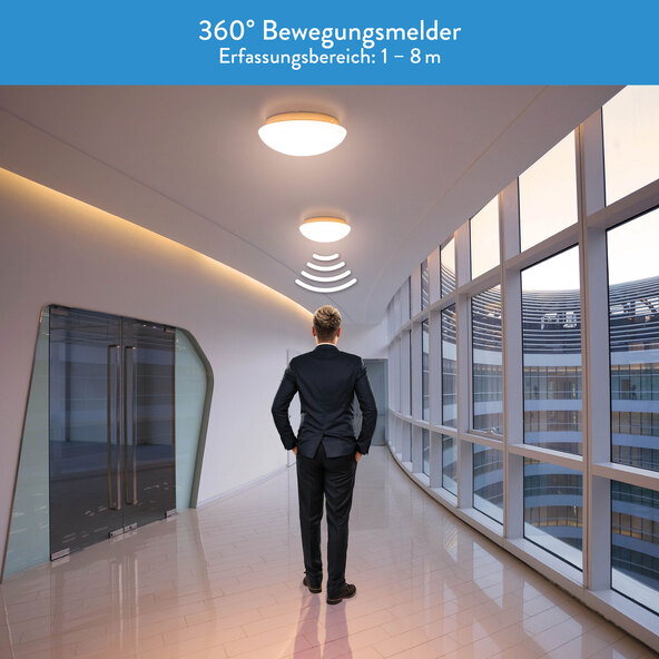 Φωτιστικό οροφής LED BERGEN, ⌀ 25,5 cm