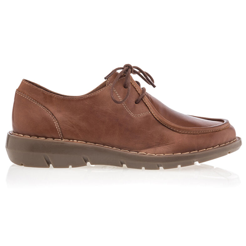 Brązowe buty sznurowane damskie / buty typu derby