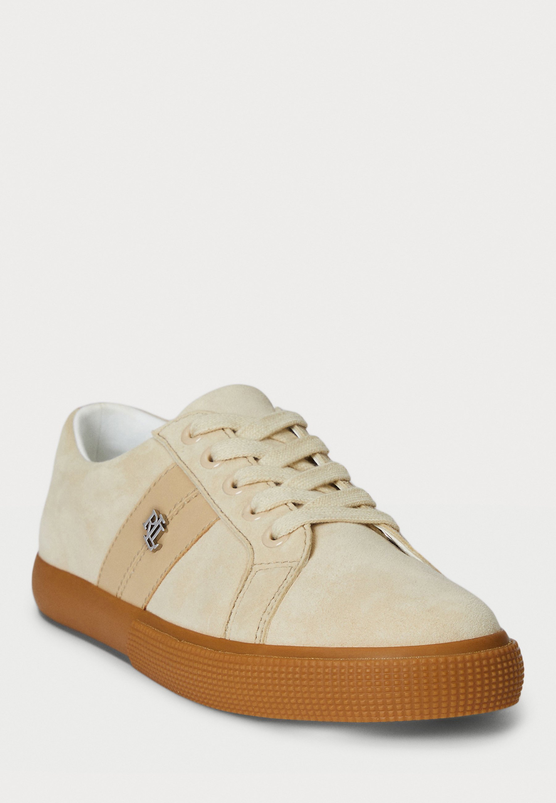 Lauren Ralph Lauren JANSON II-SNEAKERS LOW TOP LACE - Sneakers - zandduin