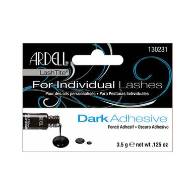 Pestañas individuales Ardell, pegamento para pestañas LashTite, color oscuro, 3,5 g
