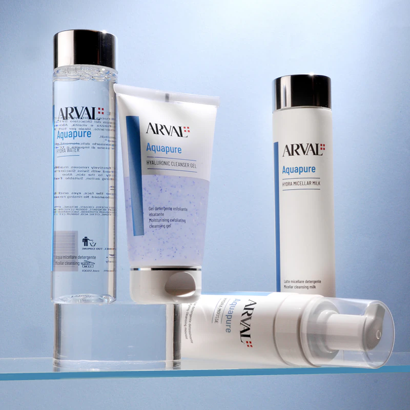 Arval Aquapure Hyaluronic cleanser gel is een milde exfoliërende gel voor een perfecte huidreiniging.